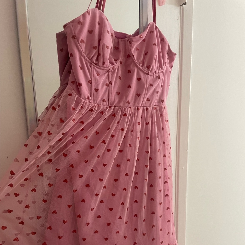 Viral Betsey Johnson Hearts Tulle Dress - Picture 3 of 7
